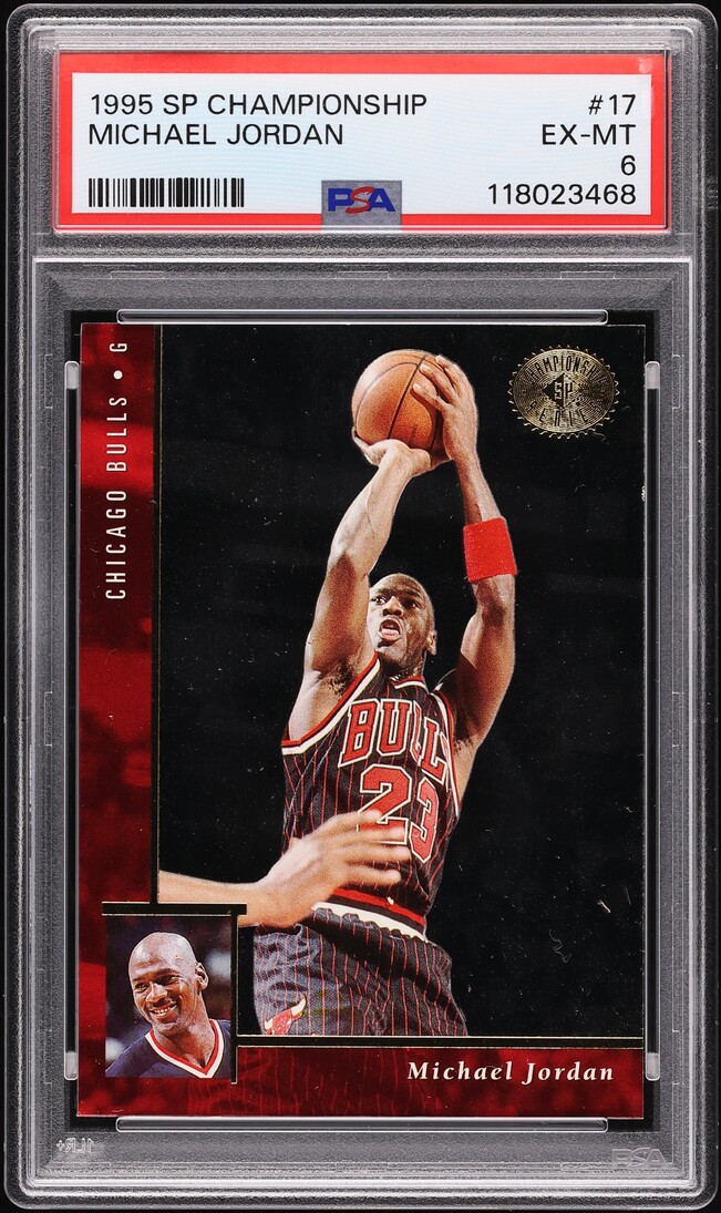 1995 SP Championship Michael Jordan #17 PSA 6 EXMT