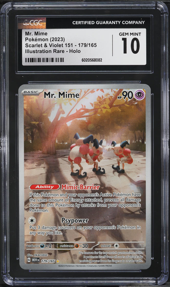 2023 Pokemon Scarlet & Violet 151 Illustration Rare Mr. Mime #179 CGC ...