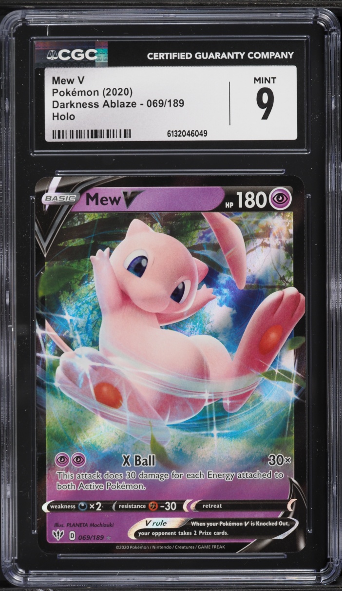 2020 Pokemon Sun & Moon Darkness Ablaze Holo Mew V #69 CGC 9 MINT