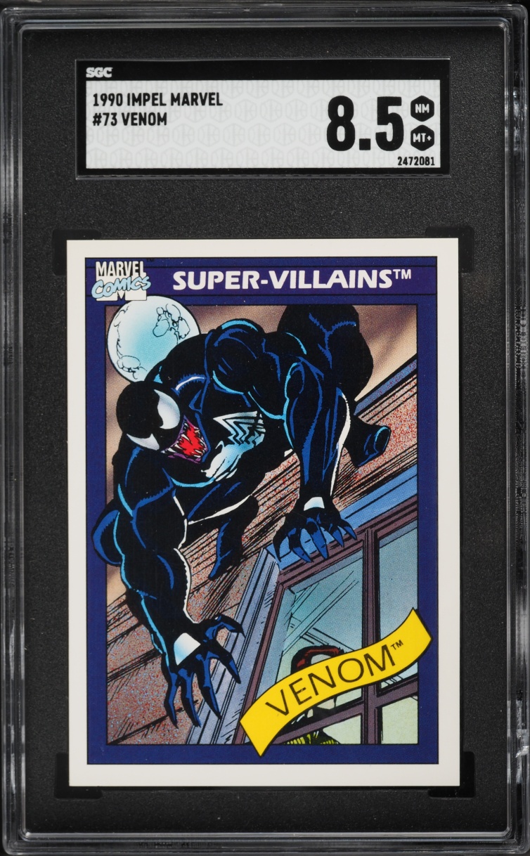 1990 #73 Impel Marvel Universe Venom SGC 8.5 NM-MT+