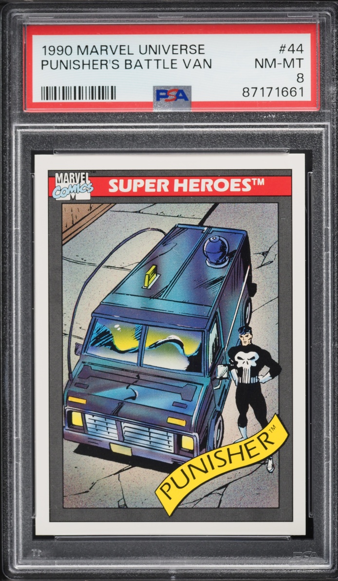 1990 #44 Impel Marvel Universe Punisher'S Battle Van Nm-Mt PSA 8
