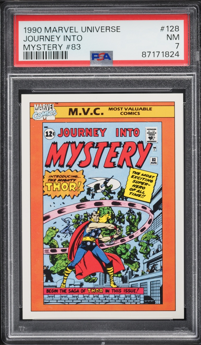 1990 #83 Impel Marvel Universe Journey Into Mystery #128 Nrmt PSA 7