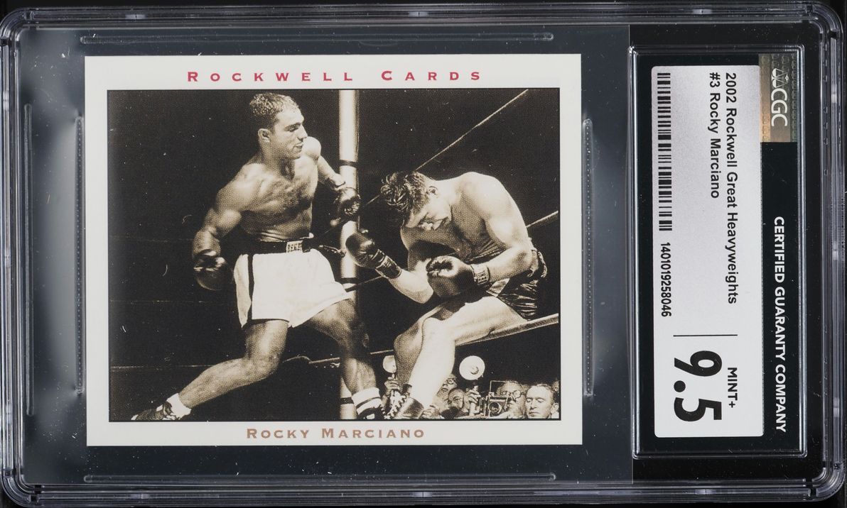 2002 Rockwell Great Heavyweights Rocky Marciano #3 CGC 9.5 MINT+