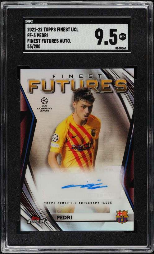 2021 Panini Obsidian Black Colorblast Pedri #1 BGS 10 PRISTINE on