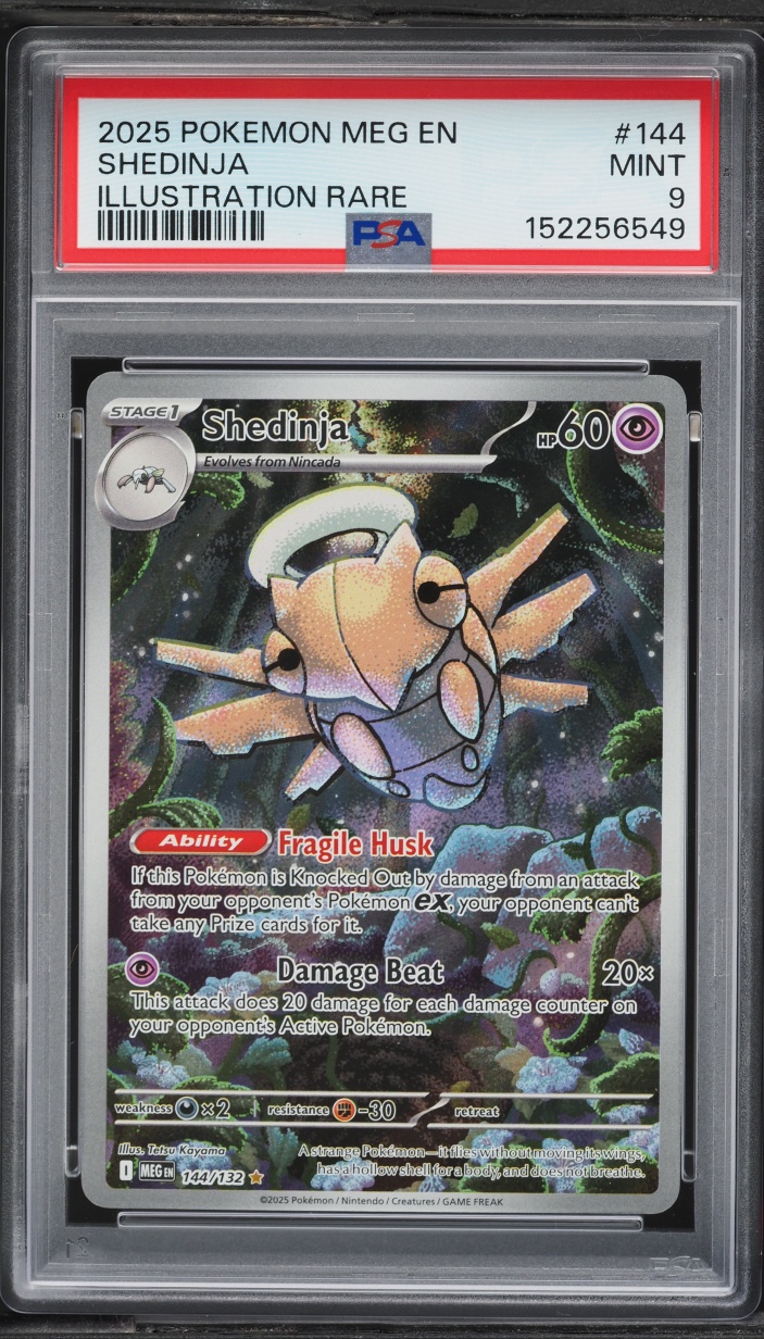 2025 Pokemon Mega Evolution IR Shedinja #144 PSA 9 MINT