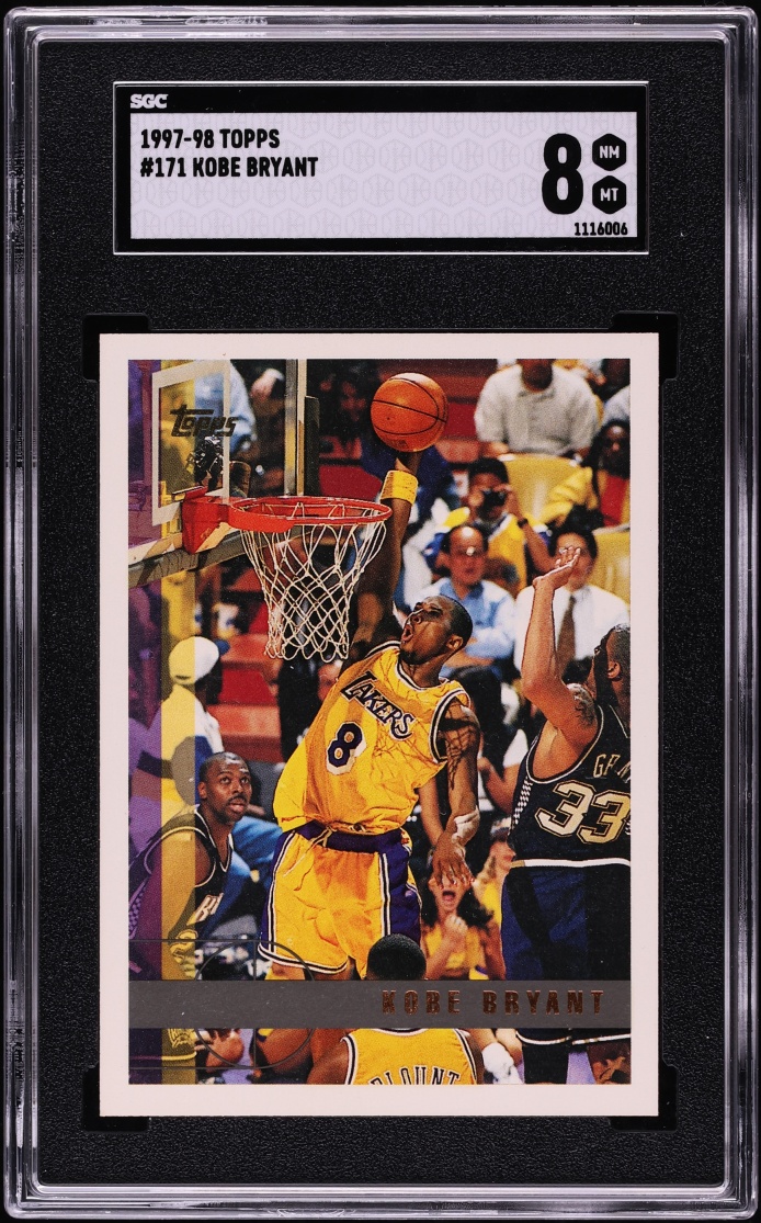 1997 Topps Basketball Kobe Bryant #171 SGC 8 NM-MT