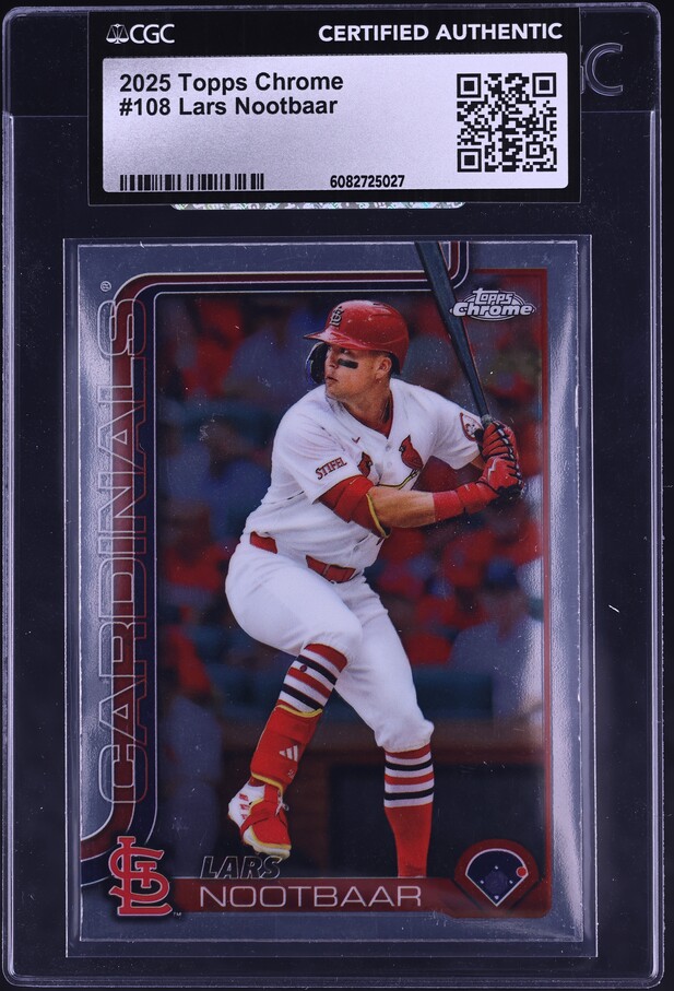 2022 Topps Chrome Future Stars Logofractor Lars Nootbaar ROOKIE