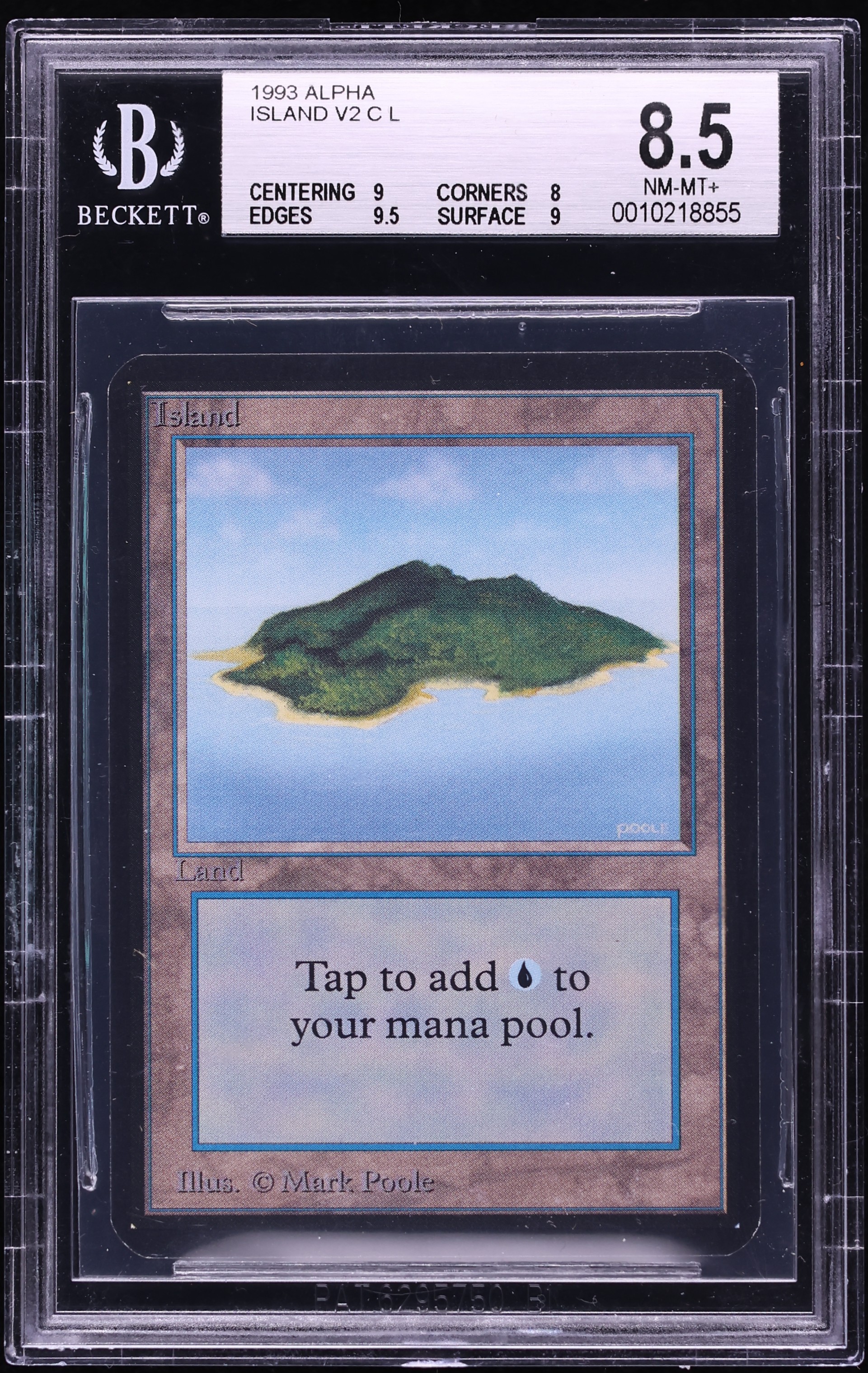1993 Magic The Gathering MTG Alpha Blue Sky Island BGS 8.5 NM-MT+