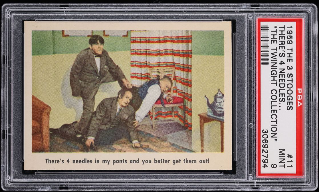 1959 The 3 Stooges There's 4 Needles... THE TWINIGHT COLLECTION #11 PSA 9 MINT