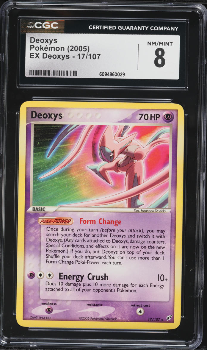 2005 Pokemon EX Holo Deoxys #17 CGC 8 NM-MT