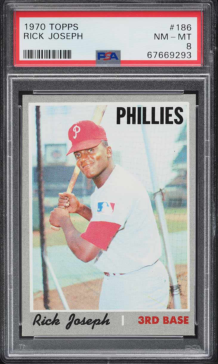 1970 Topps Rick Joseph #186 PSA 8 NM-MT