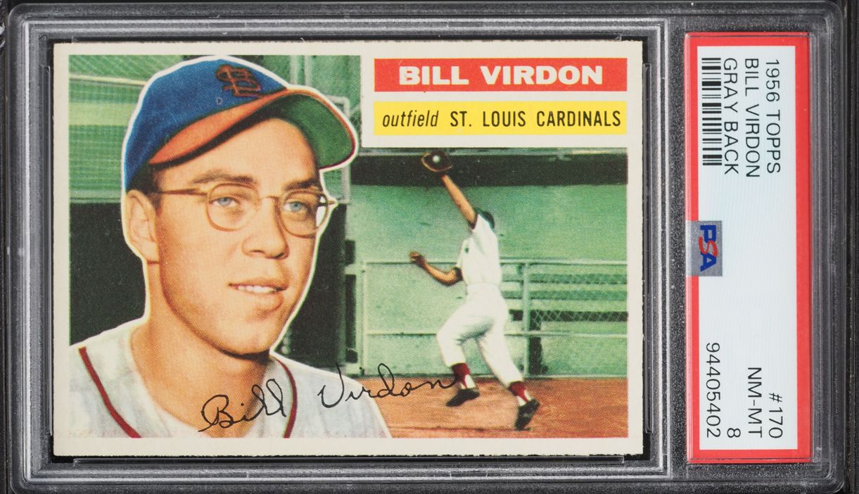 1956 Topps Bill Virdon #170 PSA 8 NM-MT