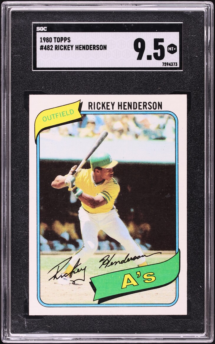 1980 Topps Rickey Henderson ROOKIE #482 SGC 9.5 MINT+ - Photo 1