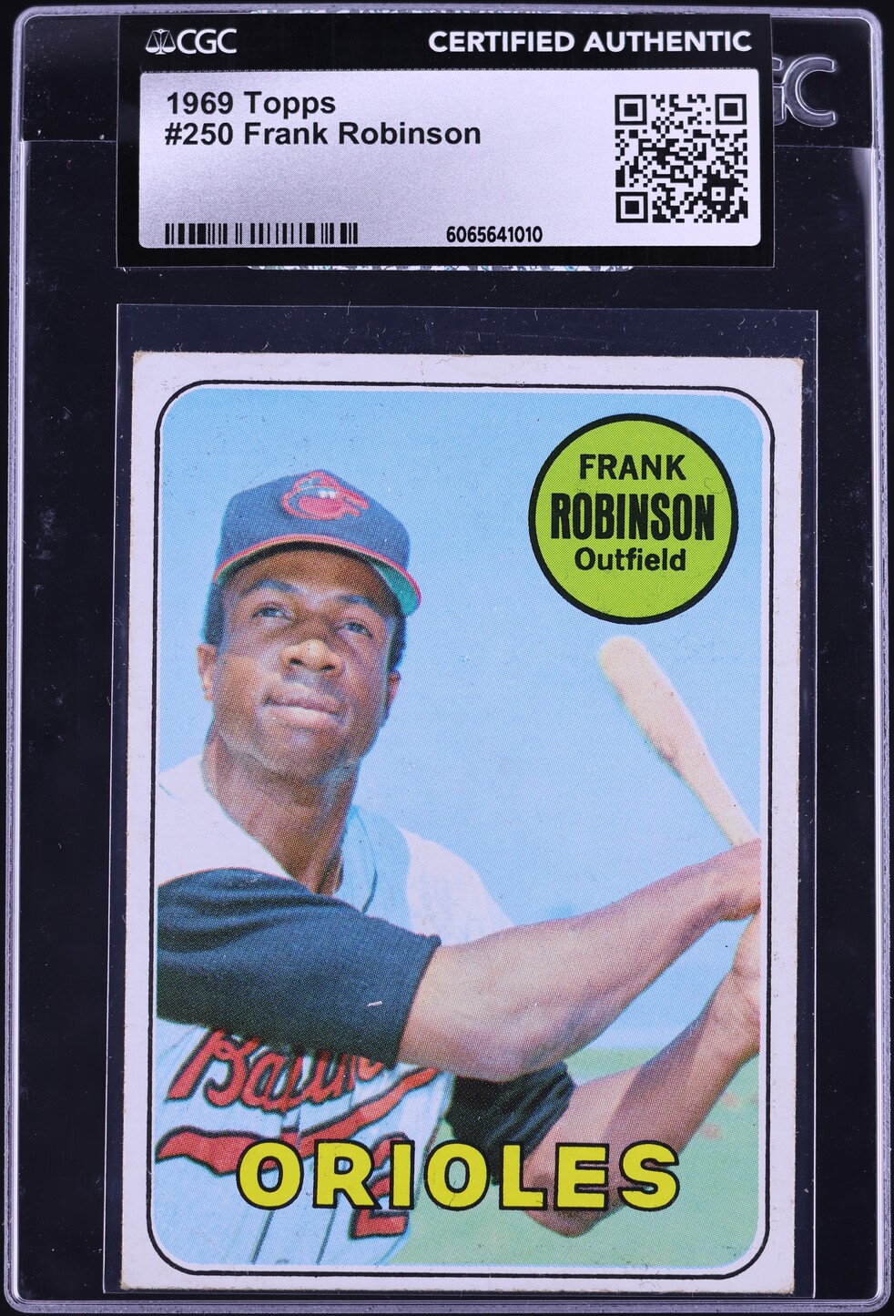 1969 Topps Frank Robinson #250 CGC AUTH