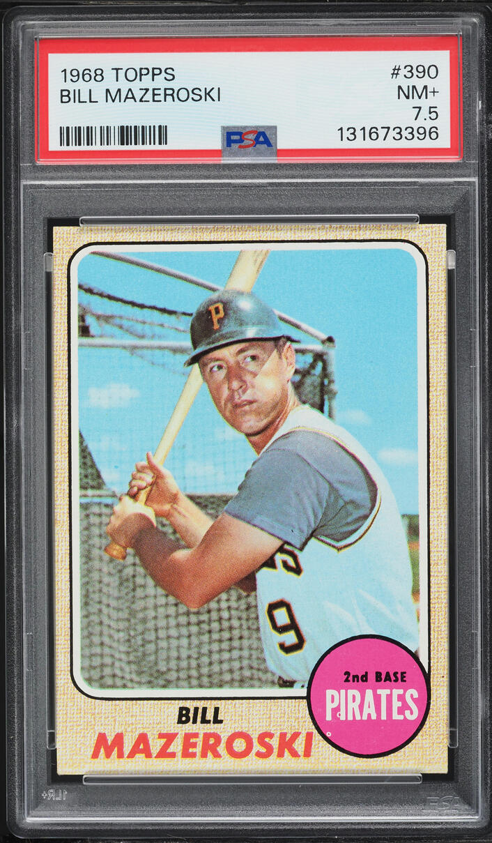 1968 Topps Bill Mazeroski #390 PSA 7.5 NRMT+