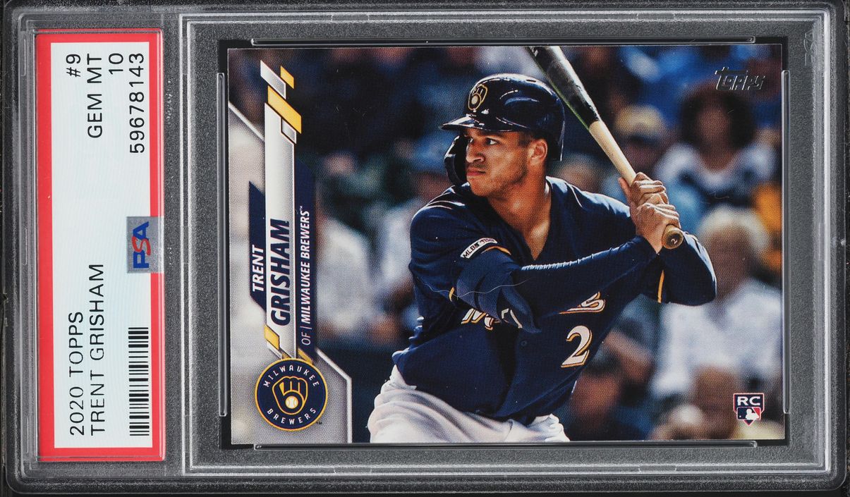2020 Topps Trent Grisham ROOKIE #9 PSA 10 GEM MINT