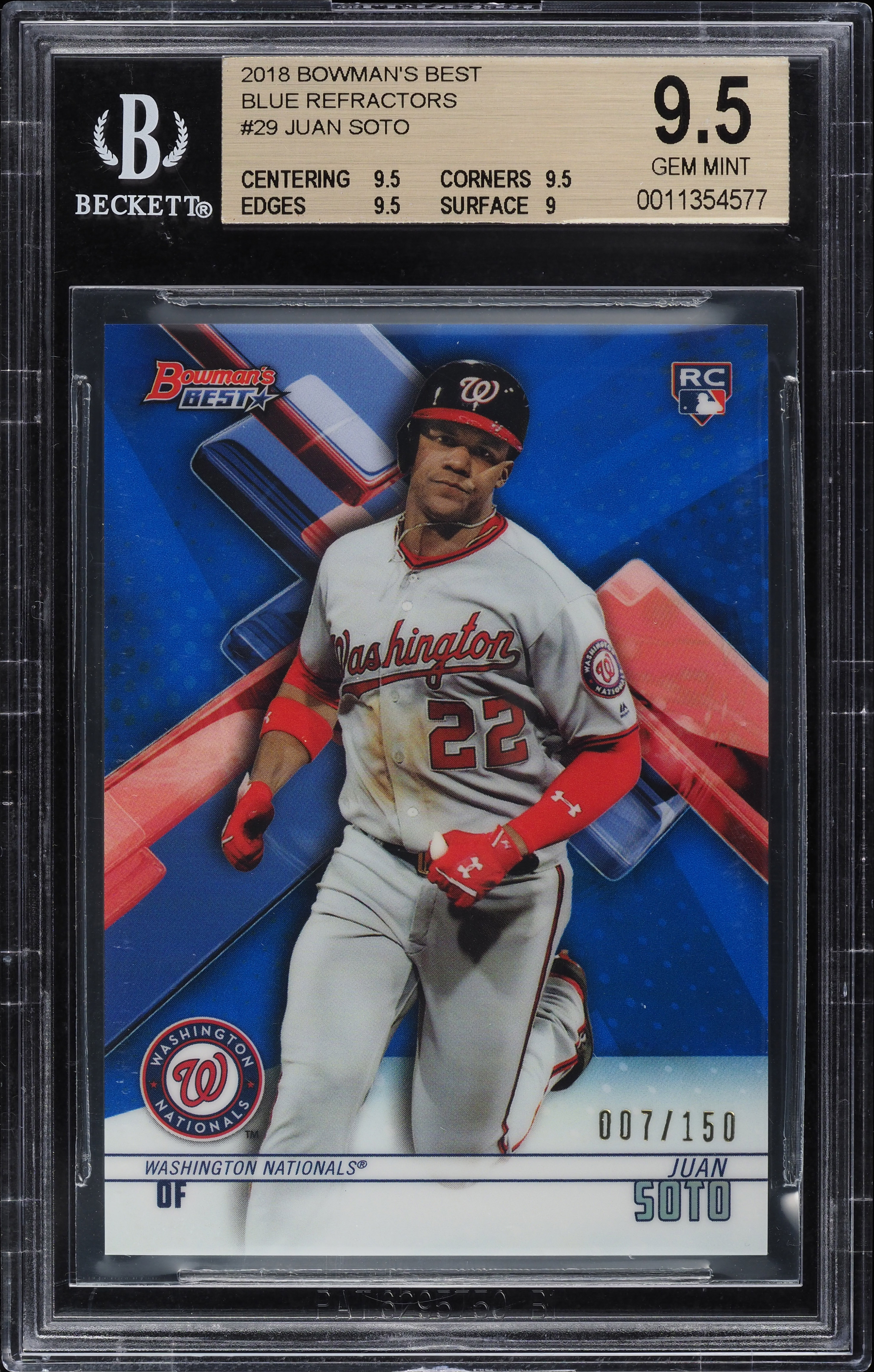 その他 2018 Bowman's B Perfomer Juan Soto PSA10 Juan Soto Rookie Card 2018 Bowman's Best - PSA 10 Gem Mint