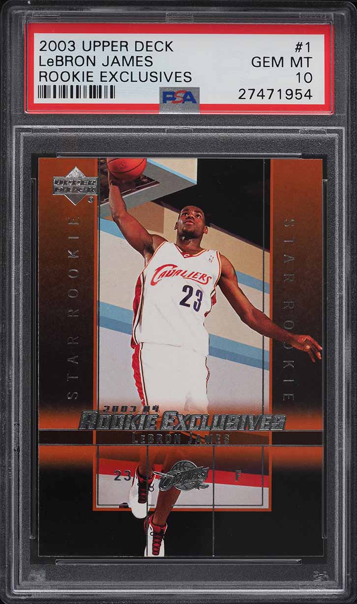 2003 Upper Deck Basketball LeBron James ROOKIE #301 BGS 9.5 GEM