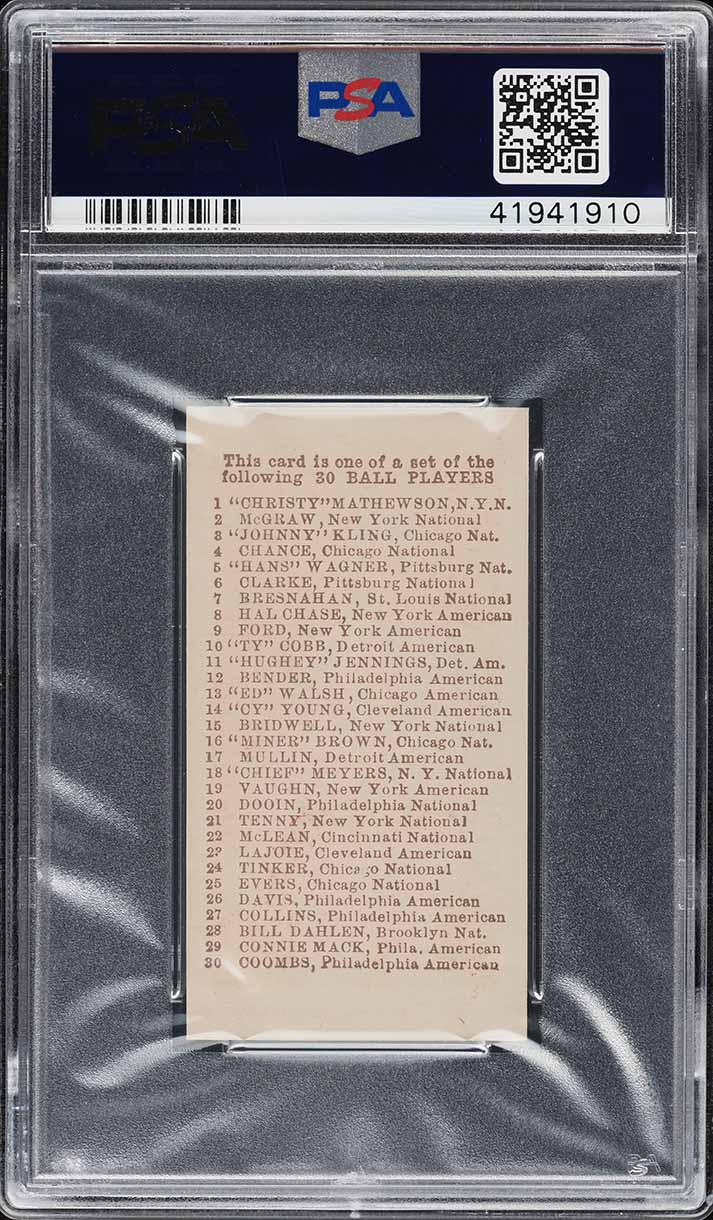 1910 E98 Set of 30 Cy Young RED BACKGROUND PSA 10 GEM MINT