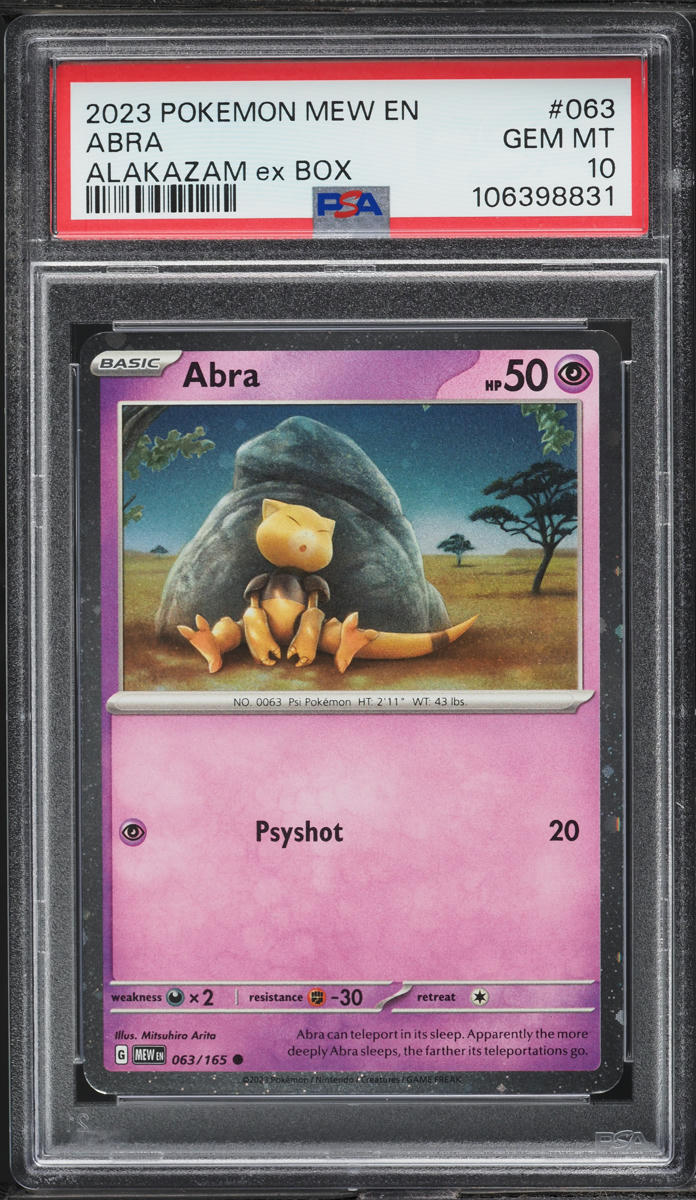 2023 Pokemon Scarlet & Violet 151 Promo Abra #63 PSA 10 GEM MINT