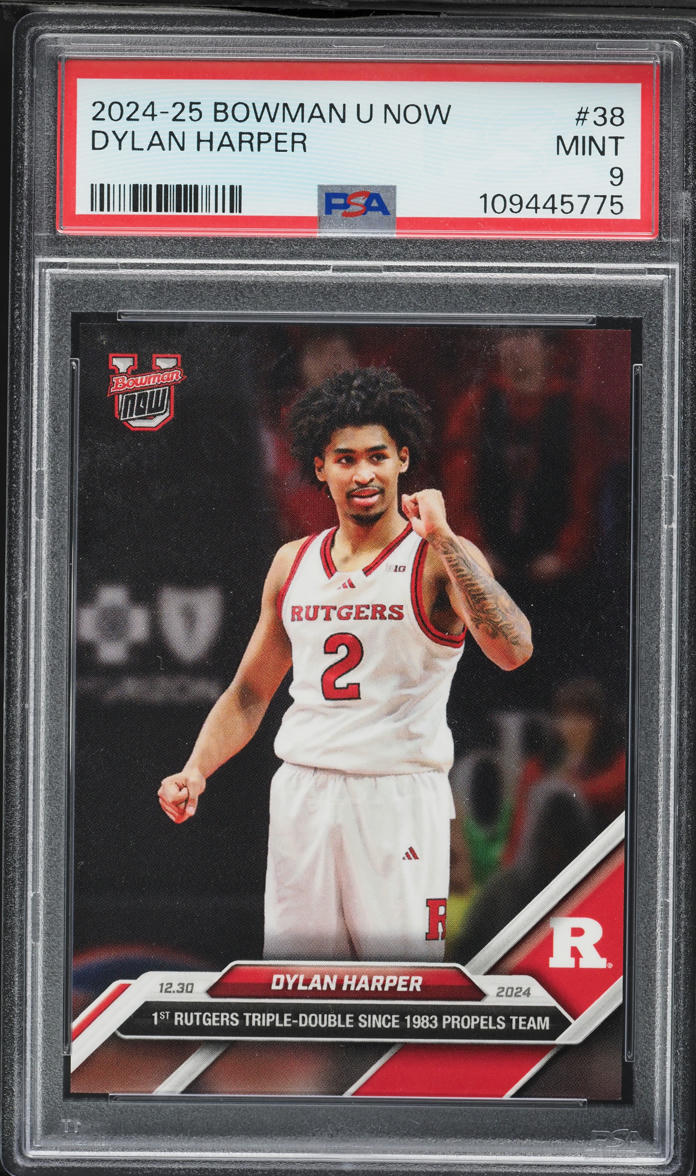 2024 Bowman University Now Dylan Harper ROOKIE #38 PSA 9 MINT on ...