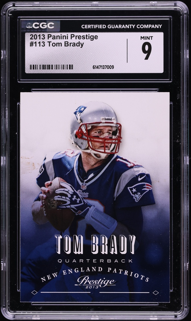 2013 Panini Prestige Tom Brady #113 CGC 9 MINT