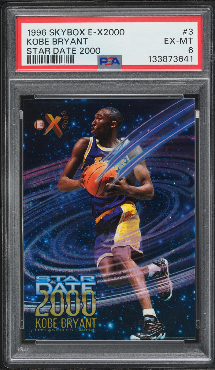 1996 Skybox E-X2000 Star Date Kobe Bryant ROOKIE #3 PSA 6 EXMT