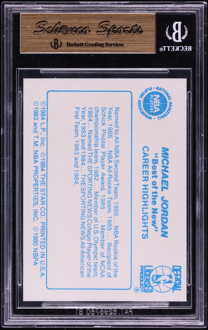1986 Star Best Of The New Old Michael Jordan ROOKIE #2 BGS 9.5 GEM MINT