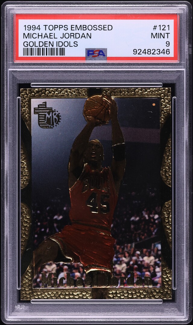 1994 Topps Embossed Golden Idols Michael Jordan #121 PSA 9 MINT