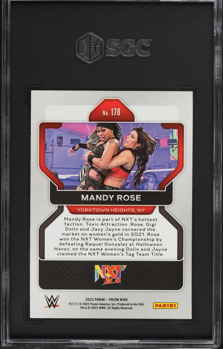 2022 Panini Prizm WWE Mandy Rose #178 SGC 9.5 MINT+