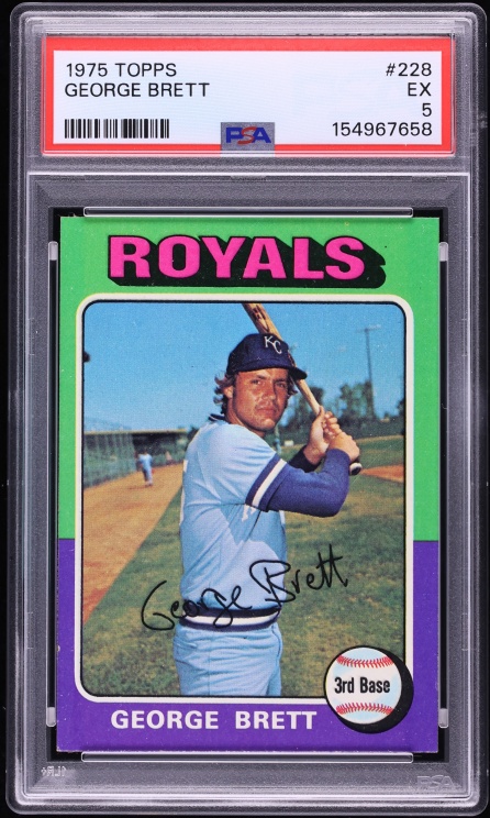 1975 Topps George Brett ROOKIE #228 PSA 5 EX
