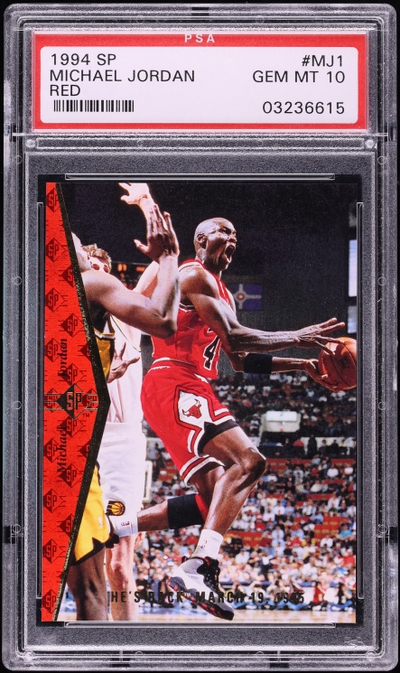 1994 SP Red Michael Jordan #MJ1 PSA 10 GEM MINT