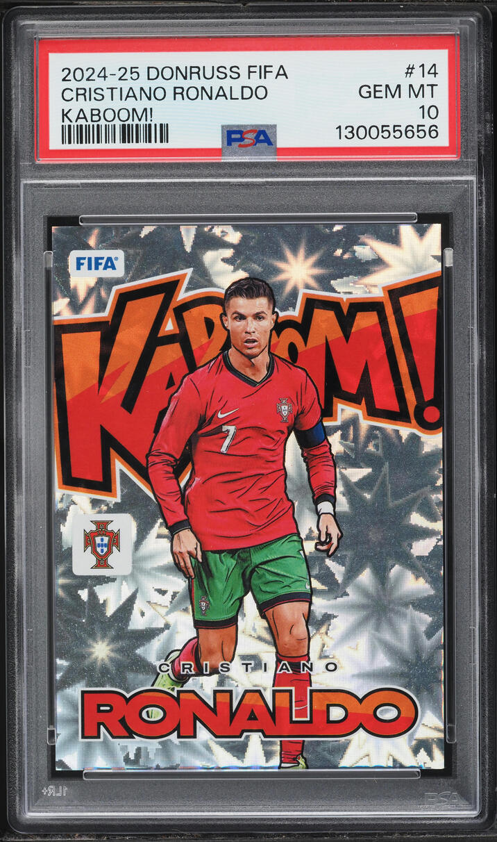2024 Donruss FIFA Kaboom! Cristiano Ronaldo #14 PSA 10 GEM MINT