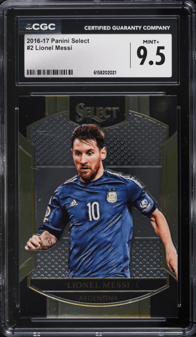 2016 Select Soccer Lionel Messi #2 CGC 9.5 MINT+