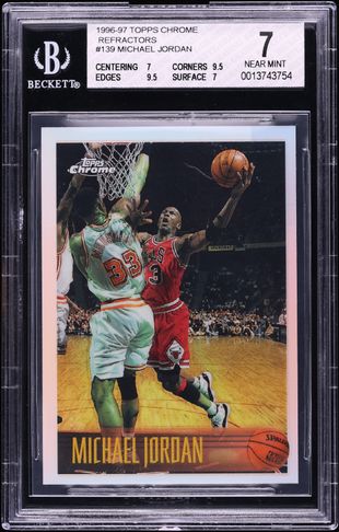 1996 Skybox Z-Force Z-Cling Michael Jordan #11 PSA 10 GEM MINT on