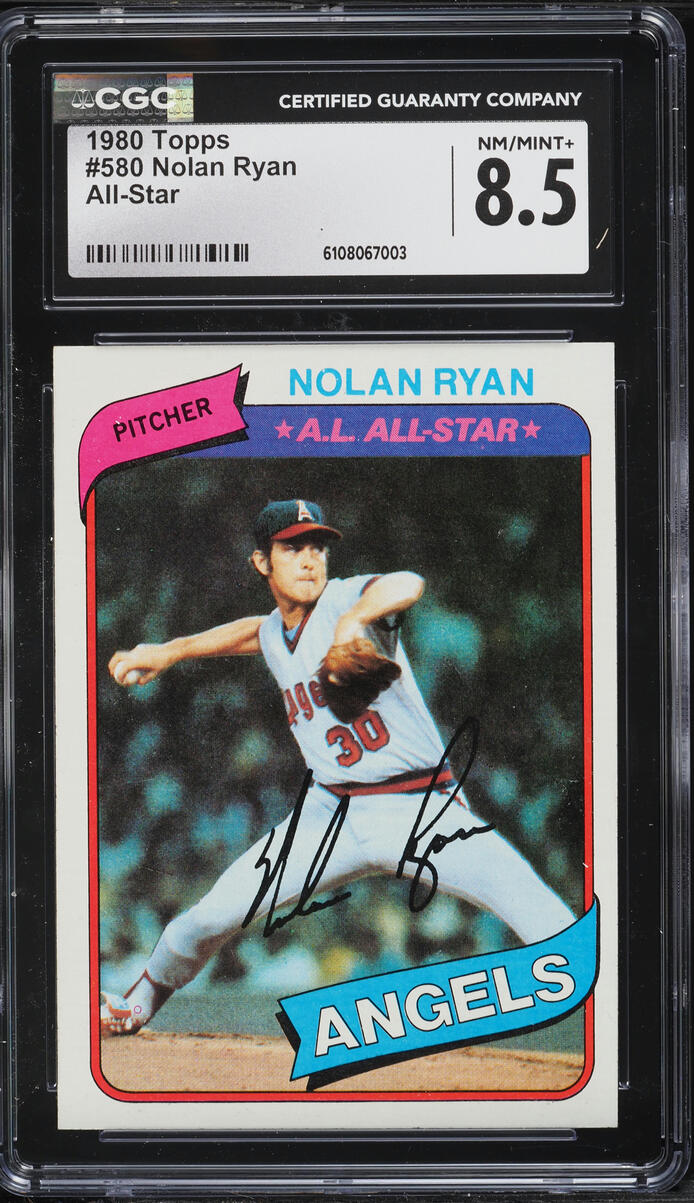 1980 Topps Nolan Ryan ALL-STAR #580 CGC 8.5 NM-MT+