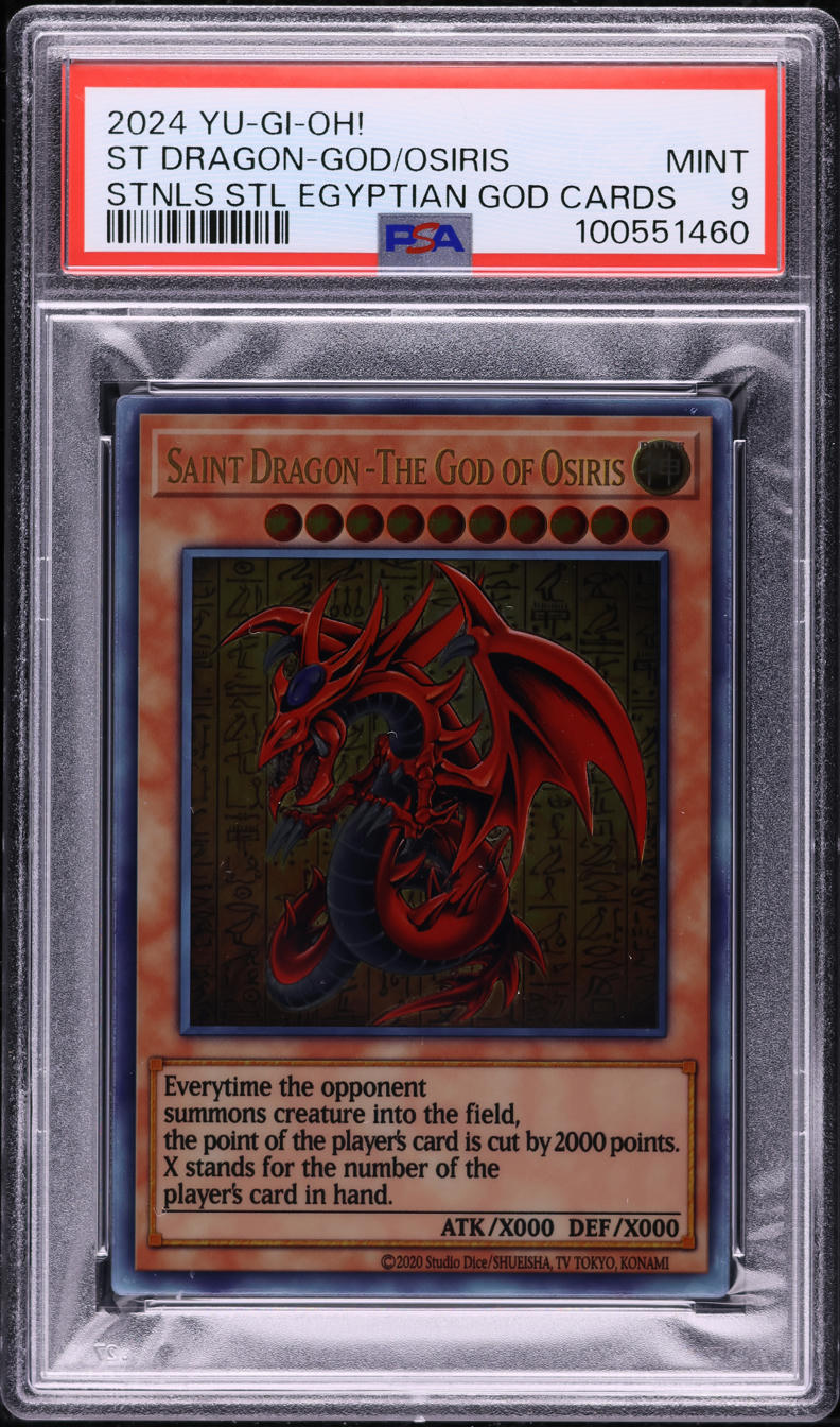 2024 Yu-Gi-Oh Stainless Steel Egyptian Saint Dragon The God Of Osiris ...