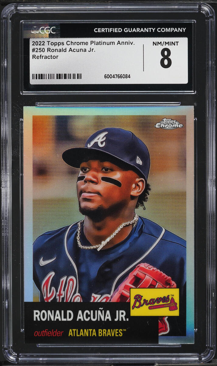 2022 Topps Chrome Platinum Anniversary Refractor Ronald Acuna Jr. 250