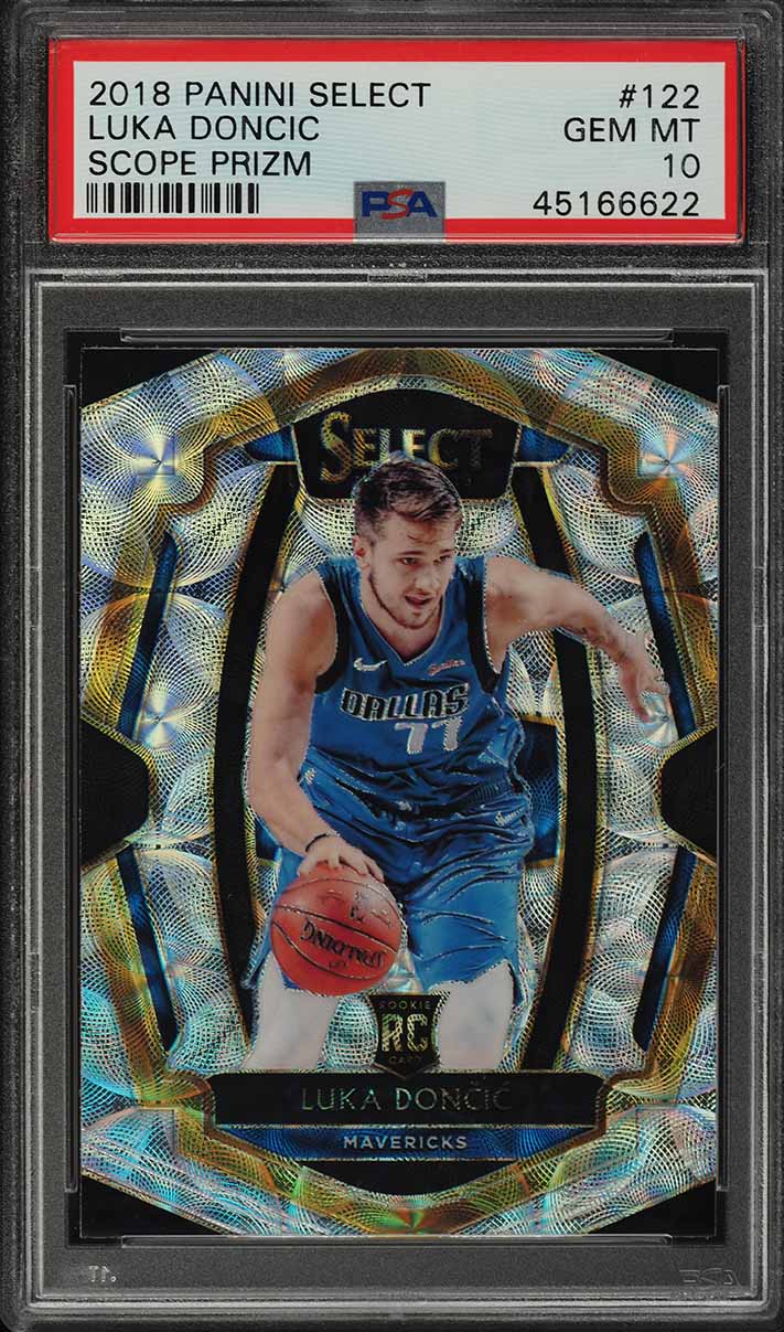 2018 Select Scope Prizm Luka Doncic ROOKIE #122 PSA 10 GEM MINT