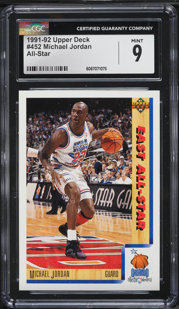1991 Upper Deck All-Star Michael Jordan #452 CGC 9 MINT