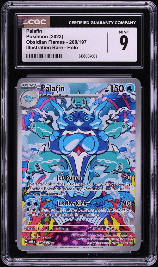 2023 Pokemon Scarlet & Violet Obsidian Flames IR Palafin #200 CGC 9 MINT
