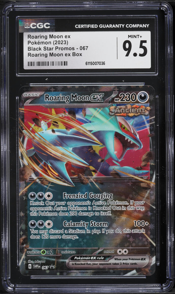 2023 Pokemon Scarlet & Violet Promo Roaring Moon EX #067 CGC 9.5 MINT+