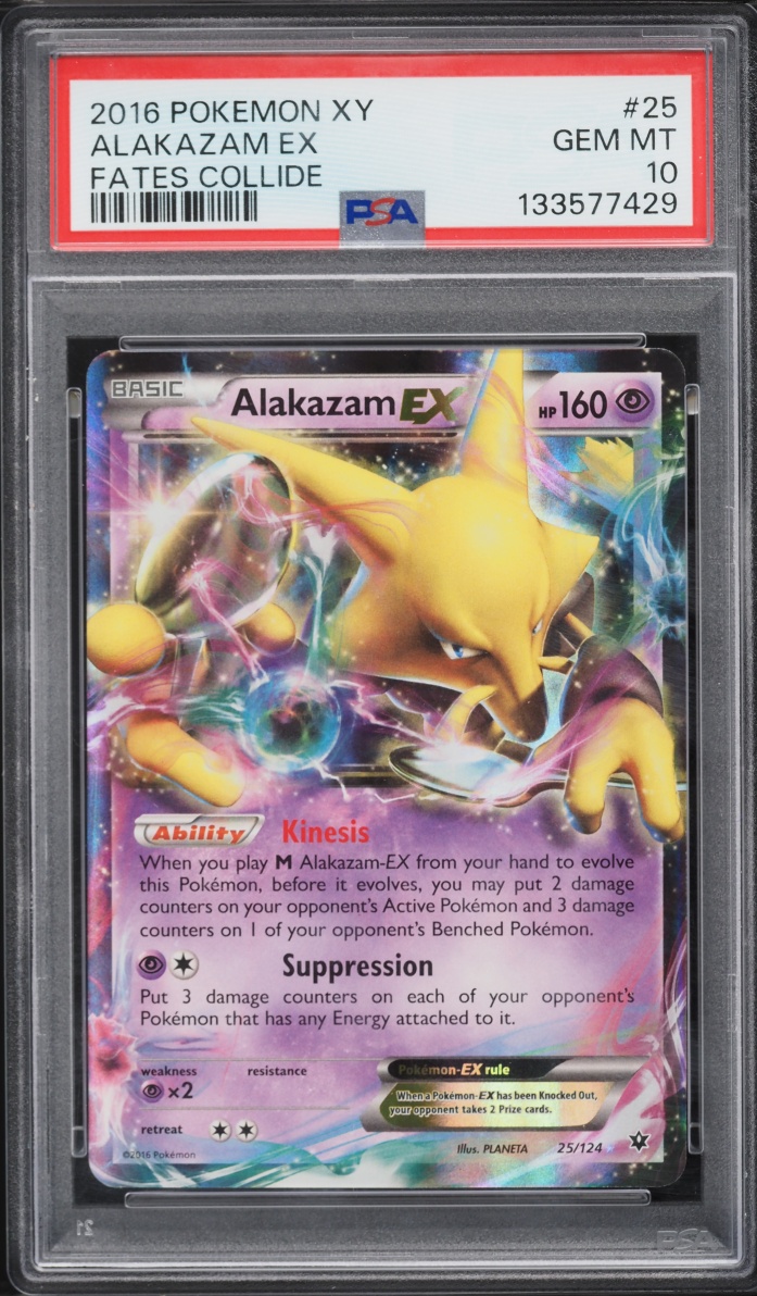 2016 Pokemon XY Fates Collide Alakazam EX #25 PSA 10 GEM MINT
