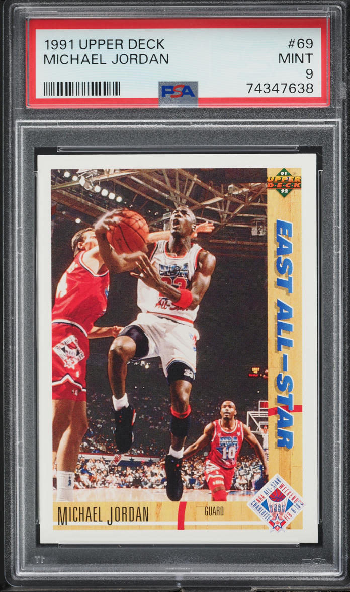 1991 Upper Deck Basketball Michael Jordan #69 PSA 9 MINT