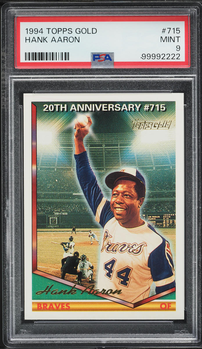 1994 Topps Gold Hank Aaron #715 PSA 9 MINT
