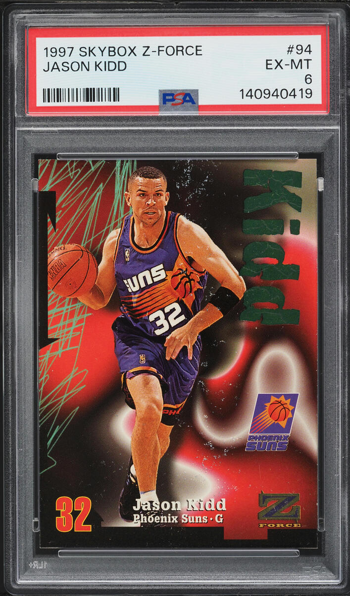 1997 Skybox Z-Force Jason Kidd #94 PSA 6 EXMT