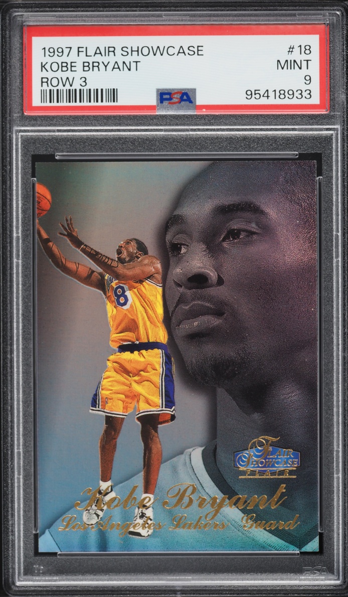 1997 Flair Showcase Row 3 Kobe Bryant #18 PSA 9 MINT
