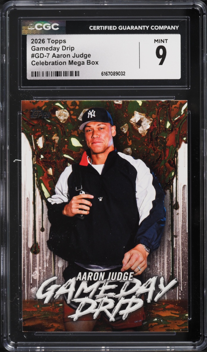 2026 Topps Gameday Drip Celebration Mega Box Aaron Judge #GD-7 CGC 9 MINT