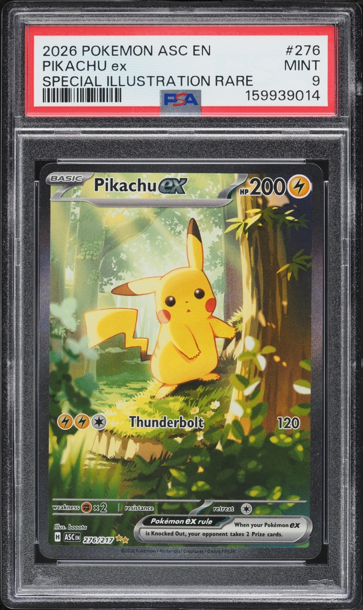 2026 Pokemon Mega Evolution Ascended Heroes SIR Pikachu ex #276 PSA 9 MINT