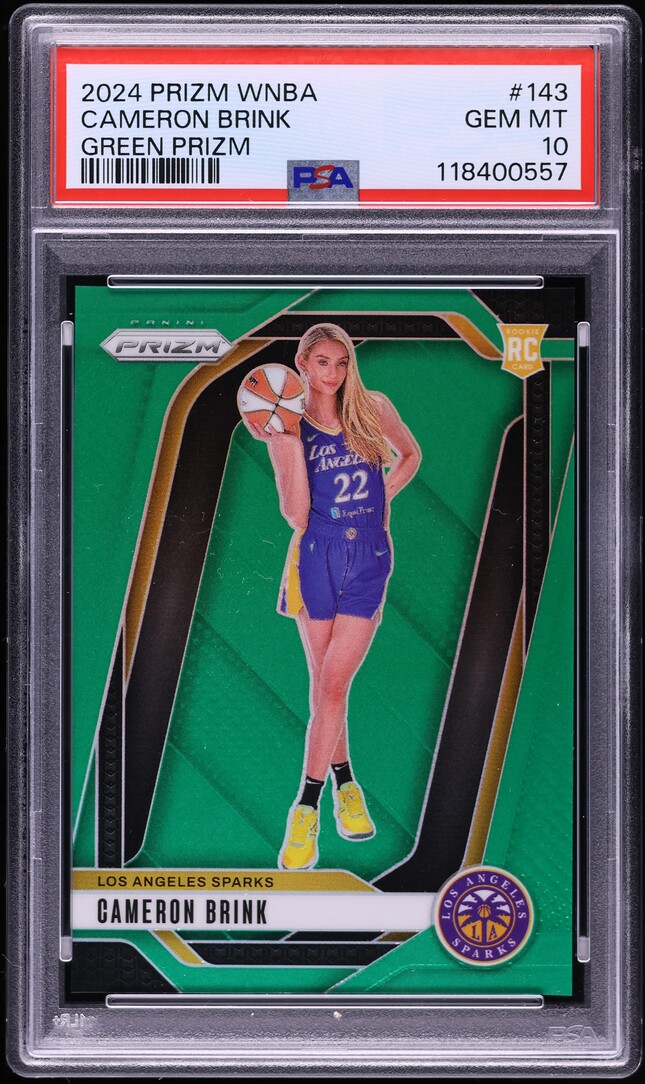 2024 Panini Prizm WNBA Green Cameron Brink ROOKIE #143 PSA 10 GEM MINT - Photo 1